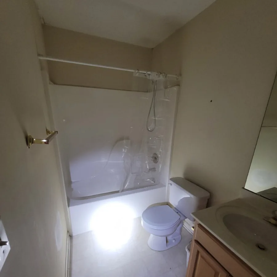 Hall bath, as found